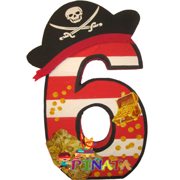 cyfra 6 piraty Піньята Цифра 6. Піратська.